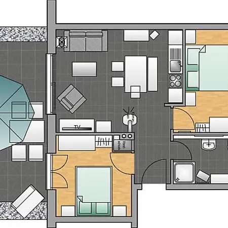 Appartement Haus Sanddorn Whg 03 Mit Terrasse Thiessow